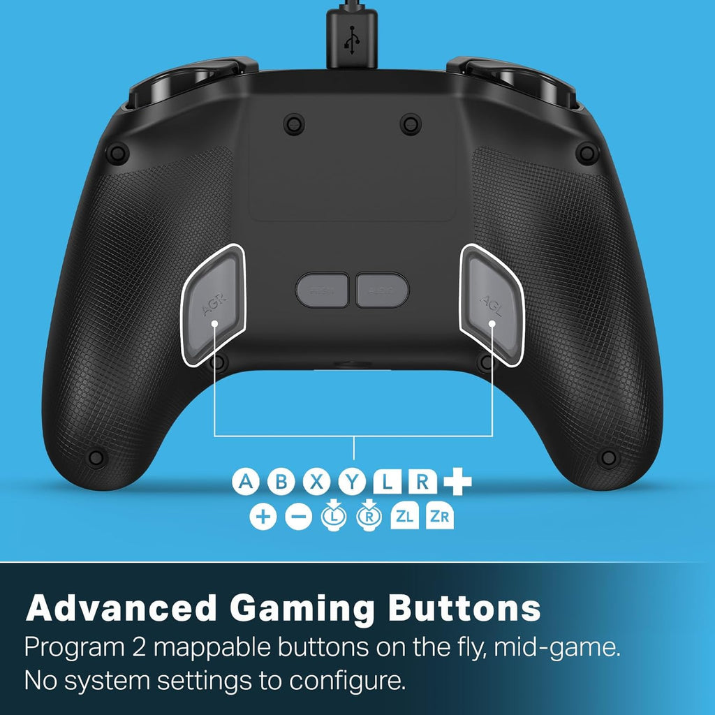 Advantage Wired Controller for Nintendo Switch 2 - Mario Time, Officially Licensed, Hall Effects, Mappable Buttons, Pro Controller, C Button, On-Board Audio Controls