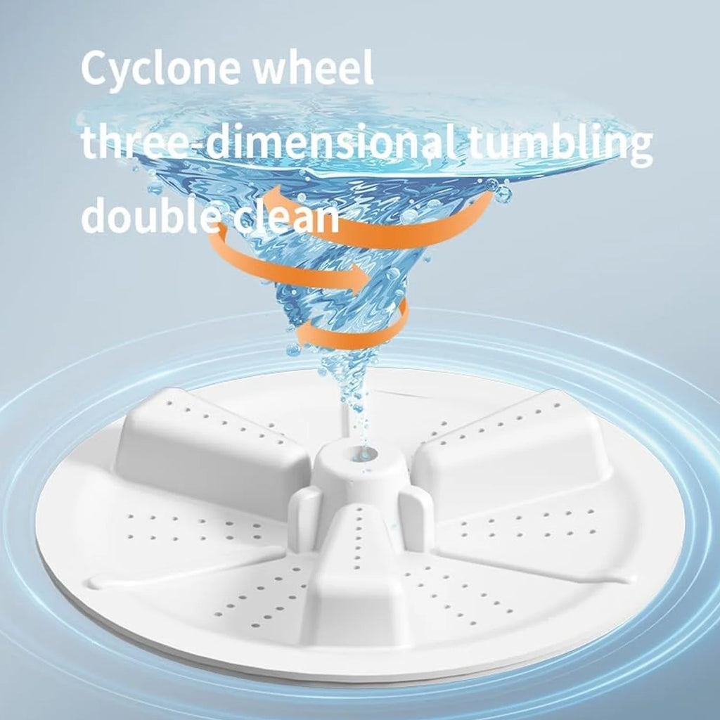 Portable Washing Machine, 10L Large Capacity Foldable Washing Machine ,Mini Washing Machine with 3 Modes Deep Cleaning for Underwear,Underpants,Socks,Baby Clothes,Pet Supplies-Grey