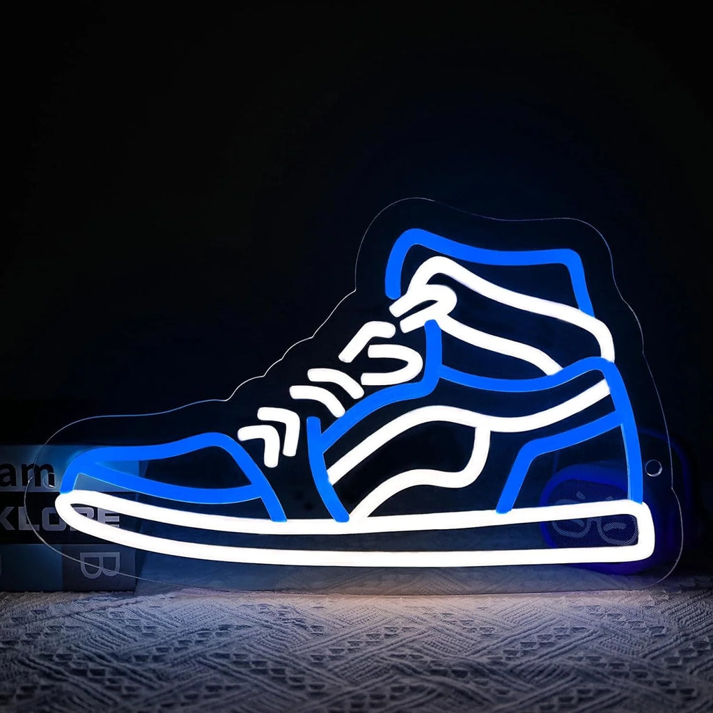 Sneaker Neon Sign,Dimmable Sports Shoe Neon Light for Bedroom,Game Room,Man Cave,Home Party Birthday Party Bar Decor Gift(Blue)